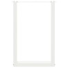 Pieds de table à manger en U, 2 pièces, blanc, 50 x (72-73) cm, acier 535087535087