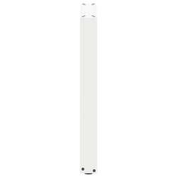 Pieds de table à manger en U, 2 pièces, blanc, 50 x (72-73) cm, acier 535087535087
