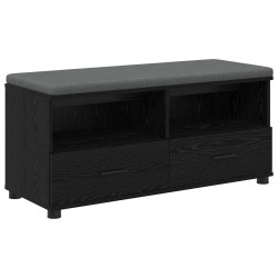 Banc d'entrée avec coussin Chêne Noir 100 x 38 x 46 cm 535088535088