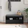 Banc d'entrée avec coussin Chêne Noir 100 x 38 x 46 cm 535088535088
