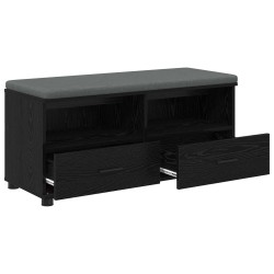 Banc d'entrée avec coussin Chêne Noir 100 x 38 x 46 cm 535088535088