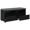Banc d'entrée avec coussin Chêne Noir 100 x 38 x 46 cm 535088535088