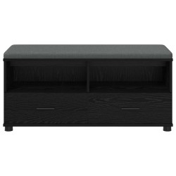 Banc d'entrée avec coussin Chêne Noir 100 x 38 x 46 cm 535088535088