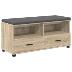 Banc d'entrée avec coussin Chêne Sonoma 100 x 38 x 46 cm 535092535092