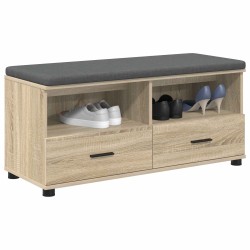 Banc d'entrée avec coussin Chêne Sonoma 100 x 38 x 46 cm 535092535092