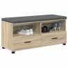 Banc d'entrée avec coussin Chêne Sonoma 100 x 38 x 46 cm 535092535092