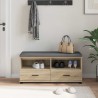 Banc d'entrée avec coussin Chêne Sonoma 100 x 38 x 46 cm 535092535092