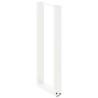 Pieds de table console en U, 2 pièces, blanc, 28 x (72-73) cm, acier 535094535094
