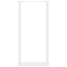 Pieds de table console en U, 2 pièces, blanc, 28 x (72-73) cm, acier 535094535094