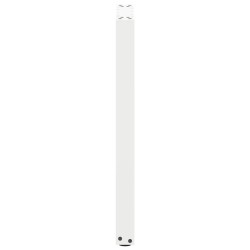 Pieds de table console en U, 2 pièces, blanc, 28 x (72-73) cm, acier 535094535094