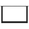 Pieds de table basse en U 2 pièces Noir 70 x (42-43) cm Acier 535097535097