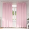 Rideaux occultants avec anneaux 2 pcs Rose bébé 225 x 140 cm 535098535098