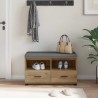 Banc d'entrée avec coussin Chêne Artisanal 80 x 38 x 46 cm 535099535099