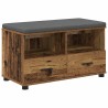 Banc d'entrée avec coussin Bois ancien 80 x 38 x 46 cm 535100535100