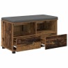 Banc d'entrée avec coussin Bois ancien 80 x 38 x 46 cm 535100535100