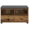 Banc d'entrée avec coussin Bois ancien 80 x 38 x 46 cm 535100535100