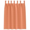 Rideaux occultants avec anneaux 2 pcs Couleur terre cuite 535101535101