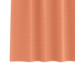 Rideaux occultants avec anneaux 2 pcs Couleur terre cuite 535101535101
