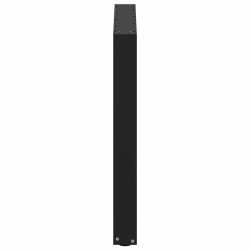 Pieds de table à manger en U 2 pièces Noir 80 x (72-73) cm Acier 535104535104