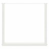Pieds de table à manger en U 2 pièces Blanc 80 x (72-73) cm Acier 535105535105