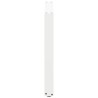 Pieds de table à manger en U 2 pièces Blanc 80 x (72-73) cm Acier 535105535105