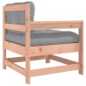 Chaise de jardin avec coussins bois massif douglas 535115535115