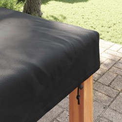 Housse de Table Uni Noir 122 x 122 x 15 cm tissu 535121535121