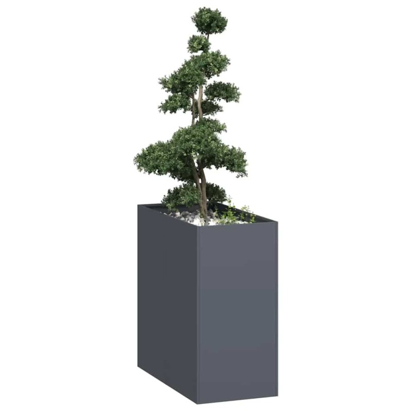 Jardinière anthracite 40x80x80 cm acier 535126535126