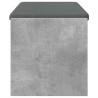 Banc d'entrée avec coussin Gris béton 103 x 38 x 40 cm 535130535130