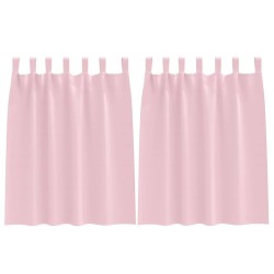 Rideaux occultants avec anneaux 2 pcs Rose bébé 140 x 140 cm 535134535134