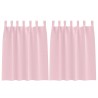 Rideaux occultants avec anneaux 2 pcs Rose bébé 140 x 140 cm 535134535134