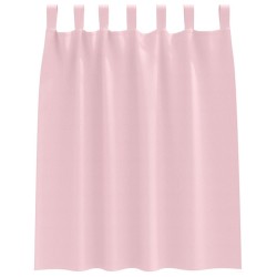 Rideaux occultants avec anneaux 2 pcs Rose bébé 140 x 140 cm 535134535134