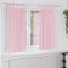 Rideaux occultants avec anneaux 2 pcs Rose bébé 175 x 140 cm 535135535135