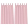 Rideaux occultants avec anneaux 2 pcs Rose bébé 175 x 140 cm 535135535135