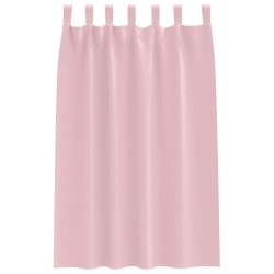 Rideaux occultants avec anneaux 2 pcs Rose bébé 175 x 140 cm 535135535135
