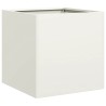 Jardinière blanc 40x40x40 cm acier laminé à froid 535137535137