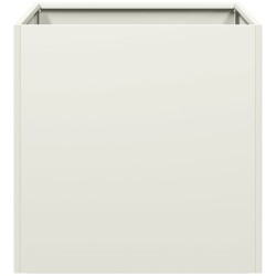 Jardinière blanc 40x40x40 cm acier laminé à froid 535137535137
