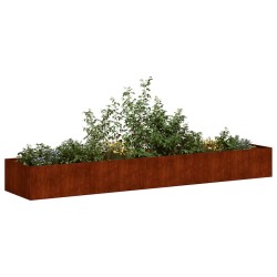 Jardinière rouillé 360x80x40 cm acier inoxydable 535140535140