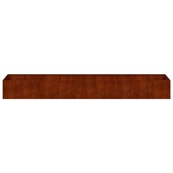 Jardinière rouillé 360x80x40 cm acier inoxydable 535140535140