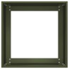 Jardinière vert olive 40x40x40 cm acier laminé à froid 535142535142