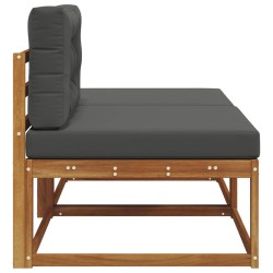 Unité de canapé sectionnel 2 Pièce Naturel Bois d'Acacia Massif 535147535147
