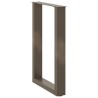 Pieds de table à manger en U 2 pièces Acier naturel 50 x (72-73) cm Acier 535150535150