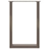 Pieds de table à manger en U 2 pièces Acier naturel 50 x (72-73) cm Acier 535150535150