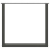 Pieds de table à manger en U 2 pièces Anthracite 90 x (72-73) cm Acier 535151535151