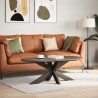 Pied de table basse en forme d'araignée noir 98 x 58 x (42-43) cm en acier 535153535153