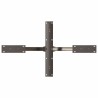 Pied de table basse en forme d'araignée noir 98 x 58 x (42-43) cm en acier 535153535153