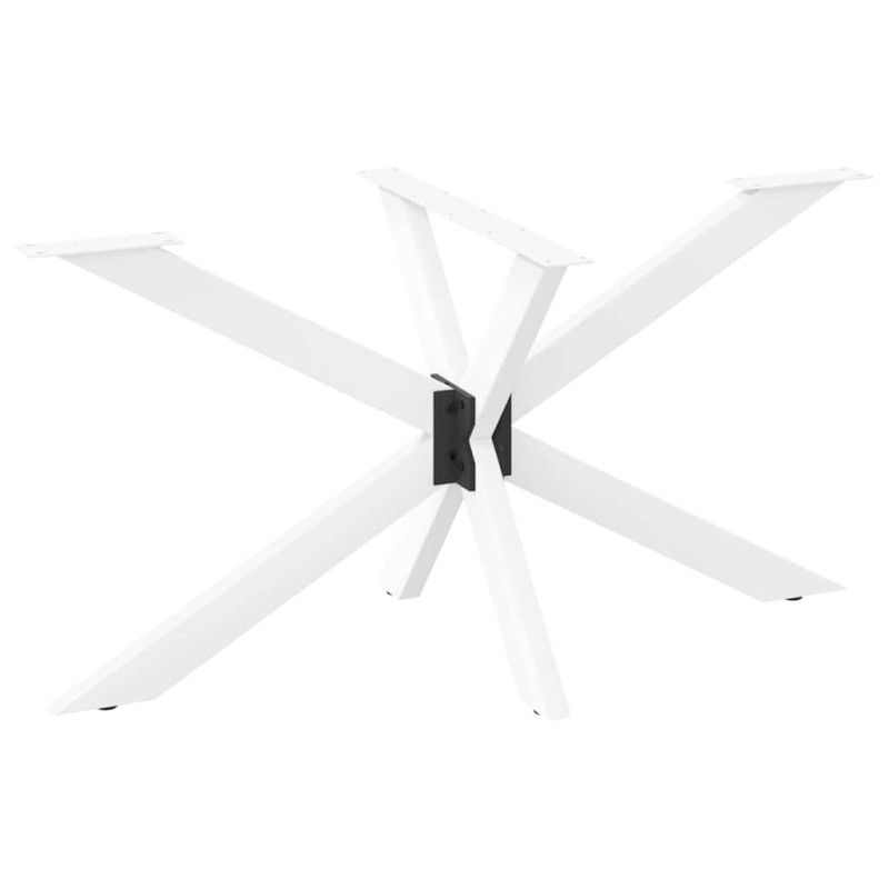 Pied de table à manger en forme d'araignée, blanc, 120 x 68 x (72-73) cm, acier 535154535154
