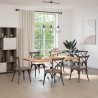 Pied de table à manger en forme d'araignée, blanc, 120 x 68 x (72-73) cm, acier 535154535154