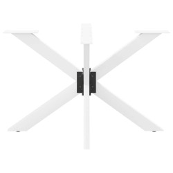 Pied de table à manger en forme d'araignée, blanc, 120 x 68 x (72-73) cm, acier 535154535154