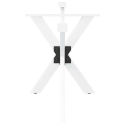 Pied de table à manger en forme d'araignée, blanc, 120 x 68 x (72-73) cm, acier 535154535154